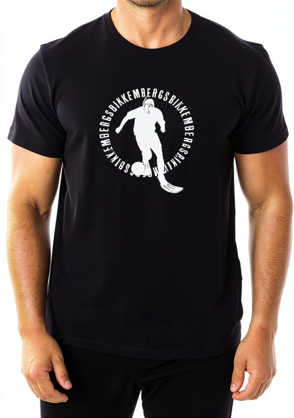 Maglietta Bikkembergs Nero Uomo T-shirt cotone design-0