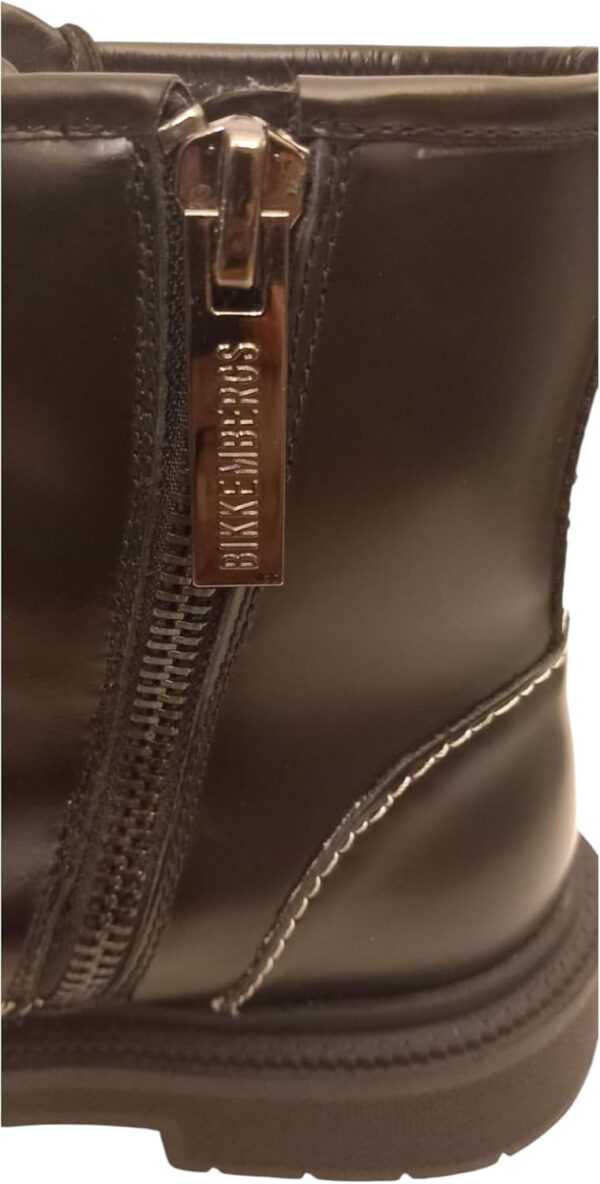Bikkembergs Scarpe Pelle Lucida Uomo Nero Stile Elegante-5