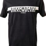 T-shirt uomo Bikkembergs cotone stampa logo nero L-0