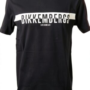 T-shirt uomo Bikkembergs cotone stampa logo nero L-0