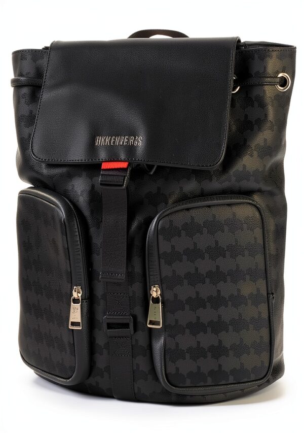 Zaino Dirk Bikkembergs Ecopelle Nero Uomo Modello-7