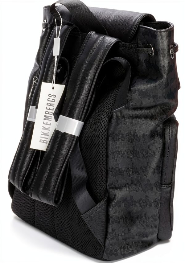 Zaino Dirk Bikkembergs Ecopelle Nero Uomo Modello-4