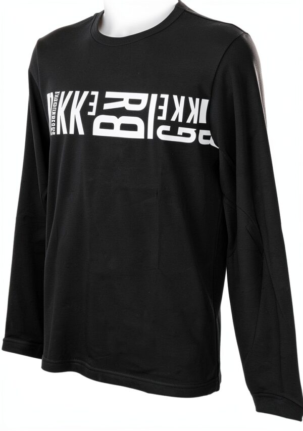 T-Shirt Uomo Bikkembergs Manica Lunga Nero VBKT04960