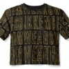 T-shirt uomo Bikkembergs cotone girocollo stampa Nero-1