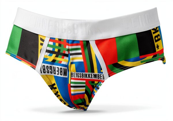 Slip Bikkembergs Uomo Intimo Stampa Olimpica VBKT04842 XXL