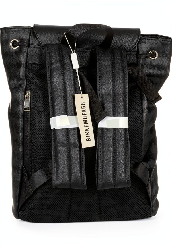 Zaino Dirk Bikkembergs Ecopelle Nero Uomo Modello-3