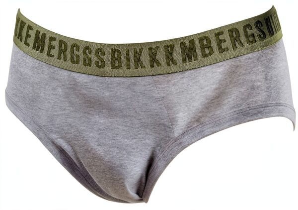 Slip Bikkembergs Uomo Elastico a Vista Briefs Chilton Grey