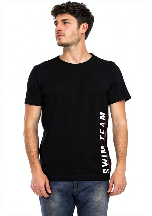 Maglietta Bikkembergs nero stampa laterale uomo T-shirt
