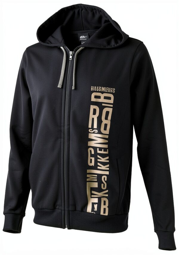 Bikkembergs Felpa Uomo Zip Cappuccio Cotone Blu VBKT04954