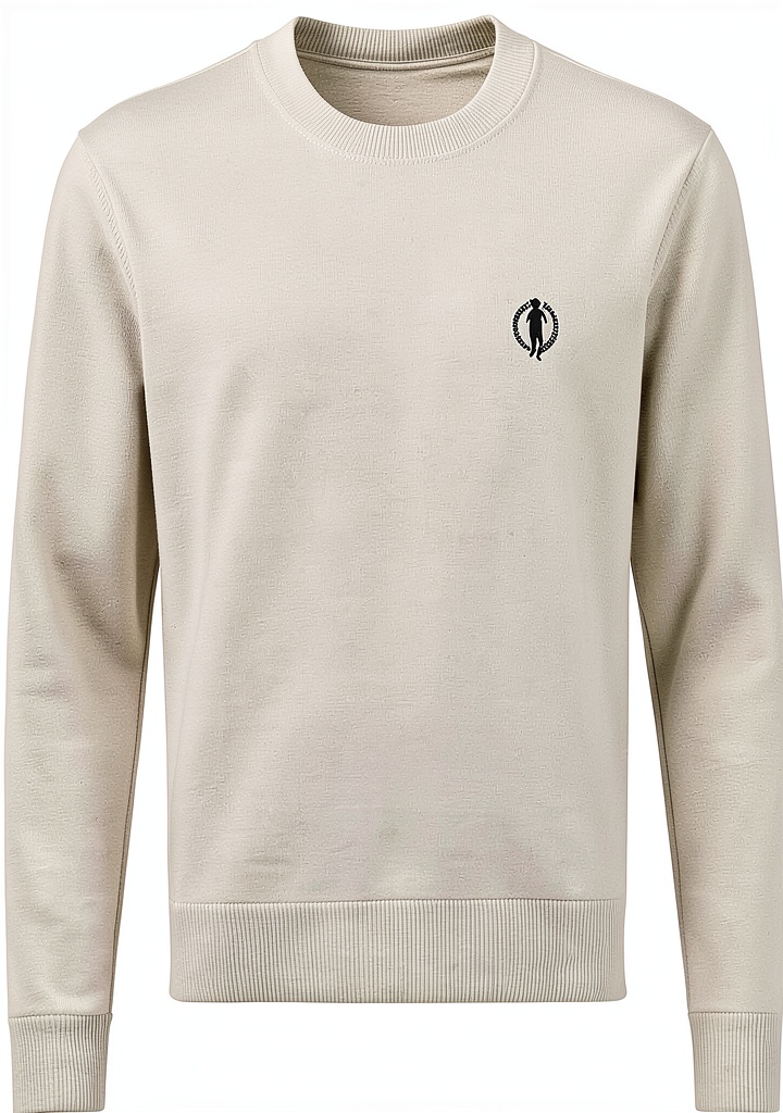 Maglione Bikkembergs uomo in grigio ghiaccio su sfondo neutro