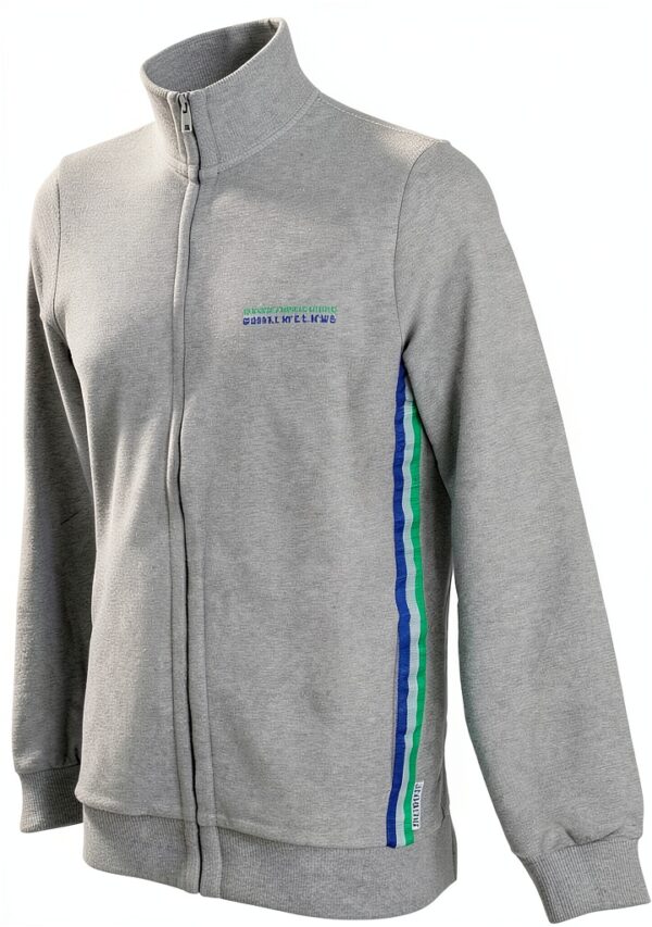 Bikkembergs Felpa con Zip Uomo Grigio Melange BPF5012