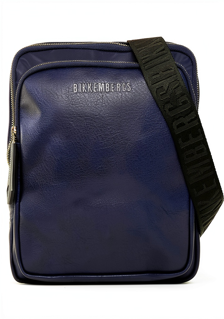 Borsello Bikkembergs in materiale sintetico su sfondo neutro