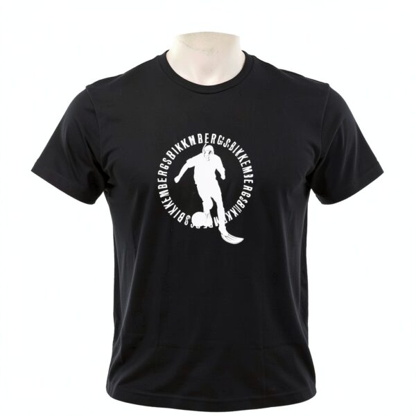 Maglietta Bikkembergs Nero Uomo T-shirt cotone design-1