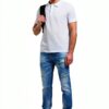 Polo Uomo Bianco Cotone Classico Taglie XS XXL-4