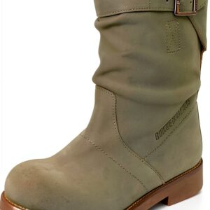 Stivali BIKKEMBERGS donna suola gomma cinturino laterale-0