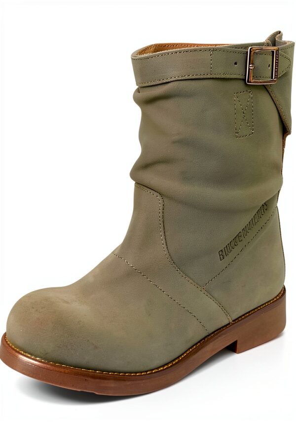 Stivali BIKKEMBERGS donna suola gomma cinturino laterale-0