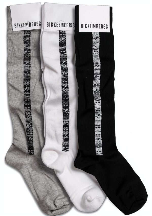 Bikkembergs calze lunghe uomo set regalo 3 paia confezione