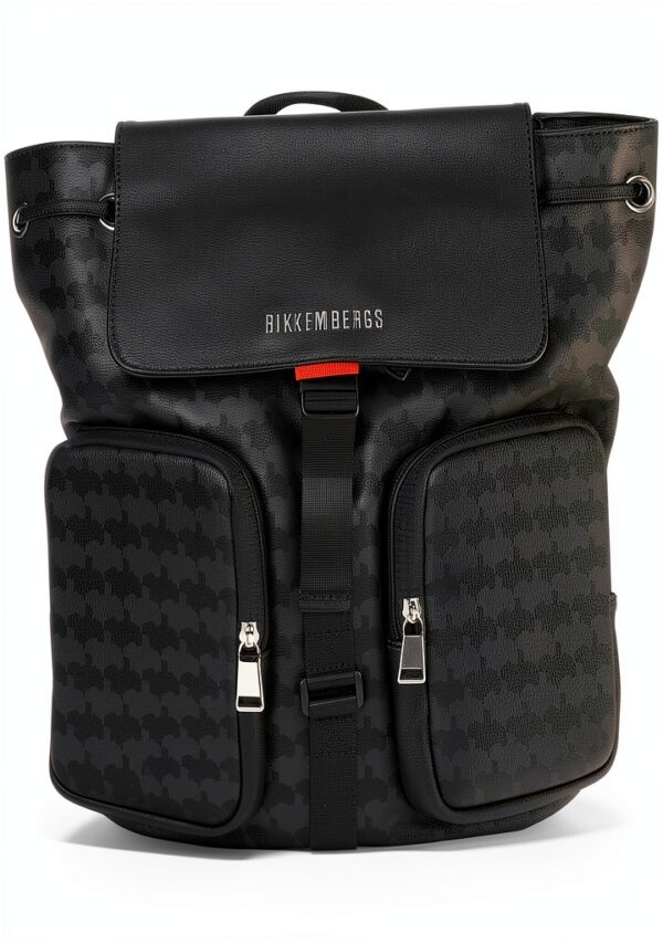 Zaino Dirk Bikkembergs Ecopelle Nero Uomo Modello-0