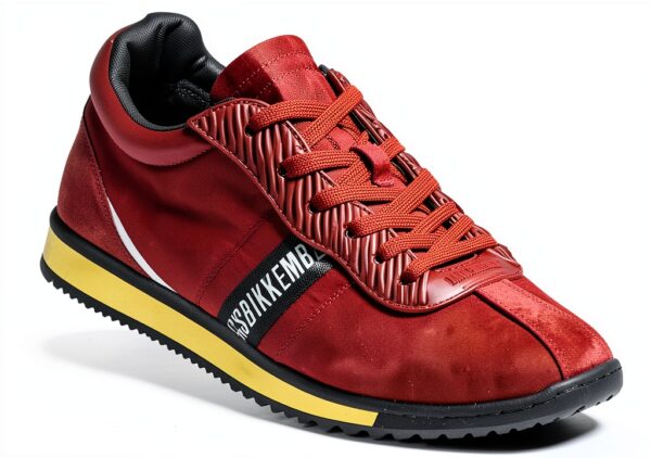 Bikkembergs scarpe sportive uomo rosso design moderno-1