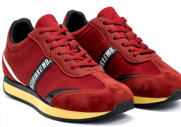 Bikkembergs scarpe sportive uomo rosso design moderno-3