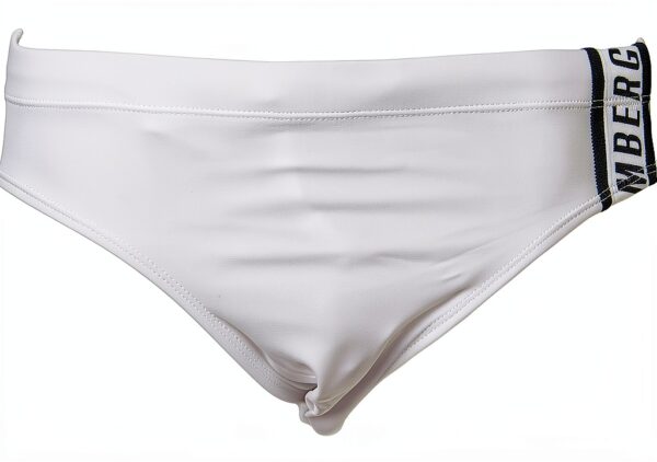 Slip mare BIKKEMBERGS uomo coulisse interna White Black L-0