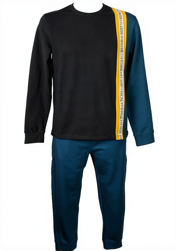 Pigiama uomo BIKKEMBERGS interlock cotone invernale completo-1