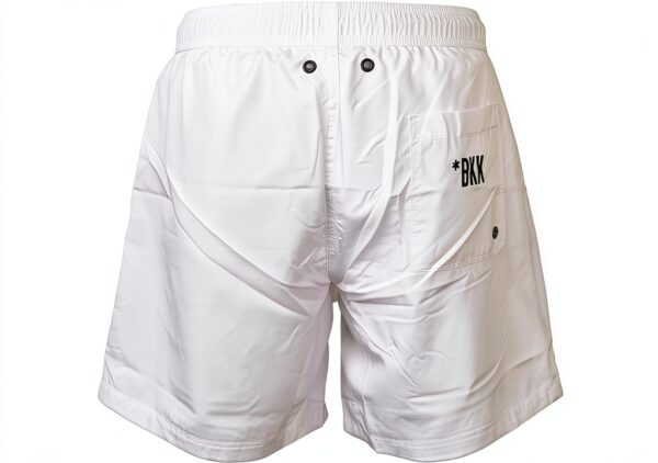 Boxer mare BIKKEMBERGS uomo coulisse tasche laterali bianco-2