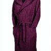 Accappatoio BIKKEMBERGS uomo cotone spugna cappuccio viola-0