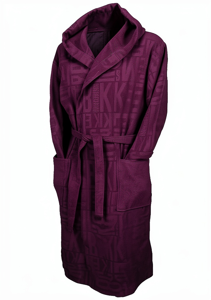 Accappatoio BIKKEMBERGS uomo in cotone spugna colore viola