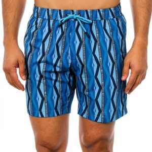Costume da bagno Bikkembergs uomo blu design moderno-0