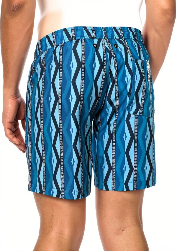Costume da bagno Bikkembergs uomo blu design moderno-2