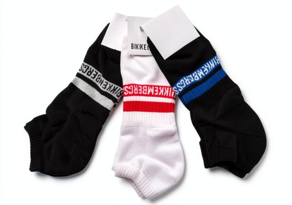 Calzini Bikkembergs Uomo Set 3 Paia Sneakers Bianco Blu Nero-1