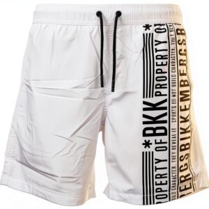Boxer mare BIKKEMBERGS uomo coulisse tasche laterali bianco-0