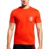 T-shirt uomo Bikkembergs arancione cotone elastan-0