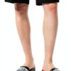Pantofola Bikkembergs uomo in pelle nera con logo-1