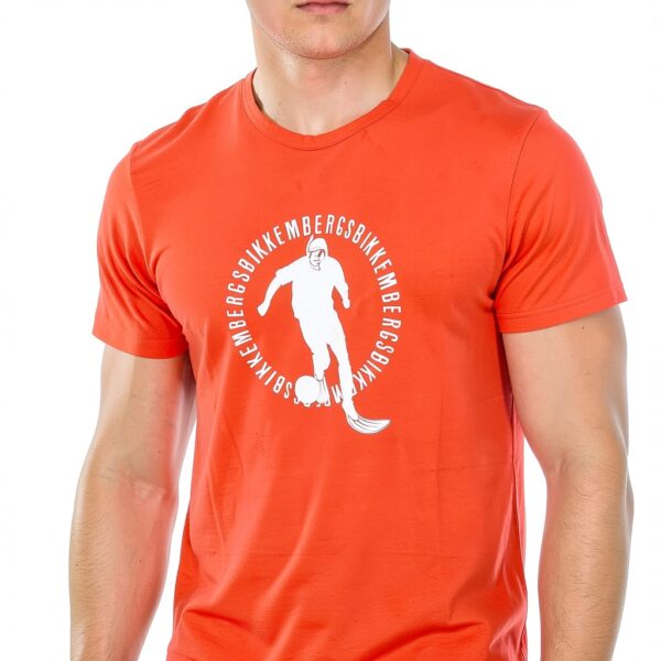 Bikkembergs T-shirt uomo cotone elastico rosso XL-1