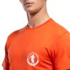 T-shirt uomo Bikkembergs arancione cotone elastan-2