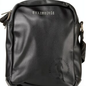 Tracolla Dirk Bikkembergs in ecopelle nera per uomo elegante-0