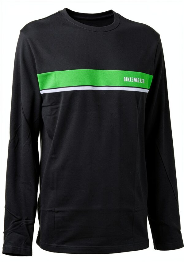 Bikkembergs T-shirt uomo manica lunga girocollo modello BPC6009 nero-1