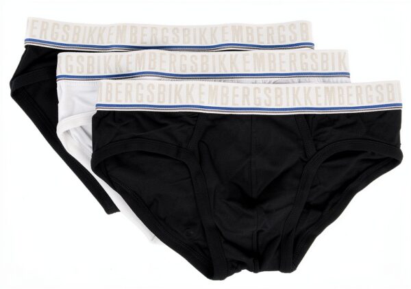 Slip da uomo Bikkembergs 3000 Blu L - confezione da 3 mutande-1