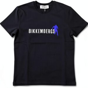 Bikkembergs Cravatta Uomo Blu 30x25 cm Elegante in Cotone-0