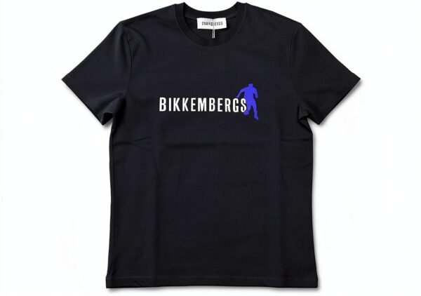 Bikkembergs Cravatta Uomo Blu 30x25 cm Elegante in Cotone-0