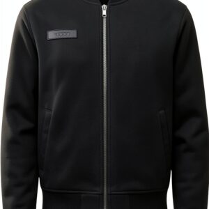 Giacca donna TWO BROTHERS BMG1024 nero con zip e patch-0