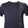 T Shirt Uomo Bikkembergs Girocollo Cotone Stampa BKK25MTS01 Navy-1