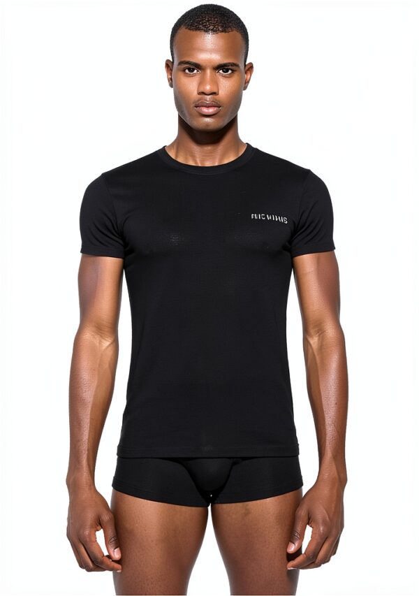 T-Shirt Uomo Bikkembergs Girocollo Manica Corta Nero L-0