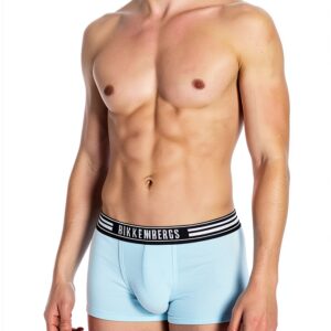 Boxer Bikkembergs Uomo Cotone Elasticizzato Pacco da 2 Turchese/Nero-0