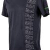 T Shirt Uomo Bikkembergs Girocollo Cotone Stampa BKK25MTS01 Navy-2