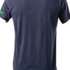 T Shirt Uomo Bikkembergs Girocollo Cotone Stampa BKK25MTS01 Navy-3