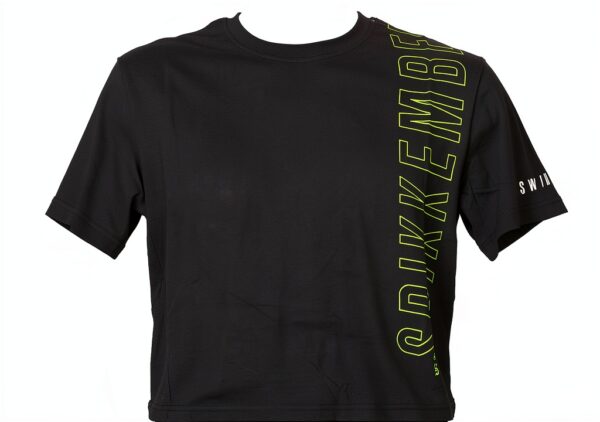 T-Shirt Uomo Bikkembergs Girocollo Cotone Puro con Stampa Nero XL-1