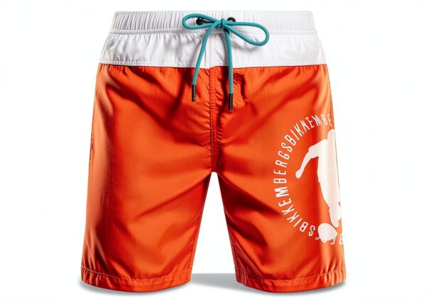 Bikkembergs BOXER MARE BIANCOARANCIO-0